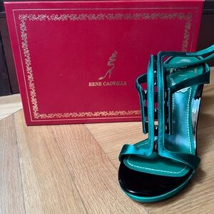 Rene Caovilla Crystal soled heels